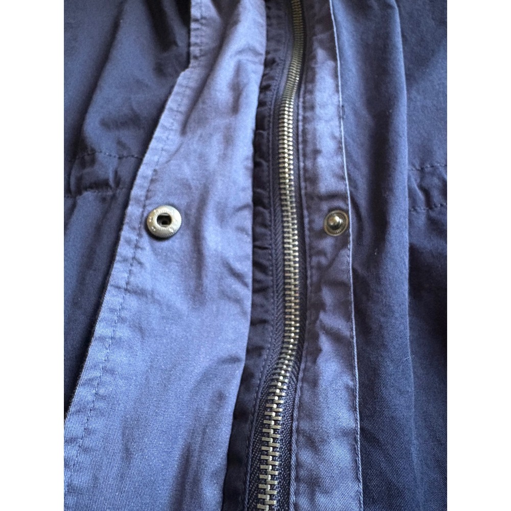 Sebby Collection Navy Blue Hooded Utility Jacket Style‎ ST7597 Size L - Picture 6 of 10